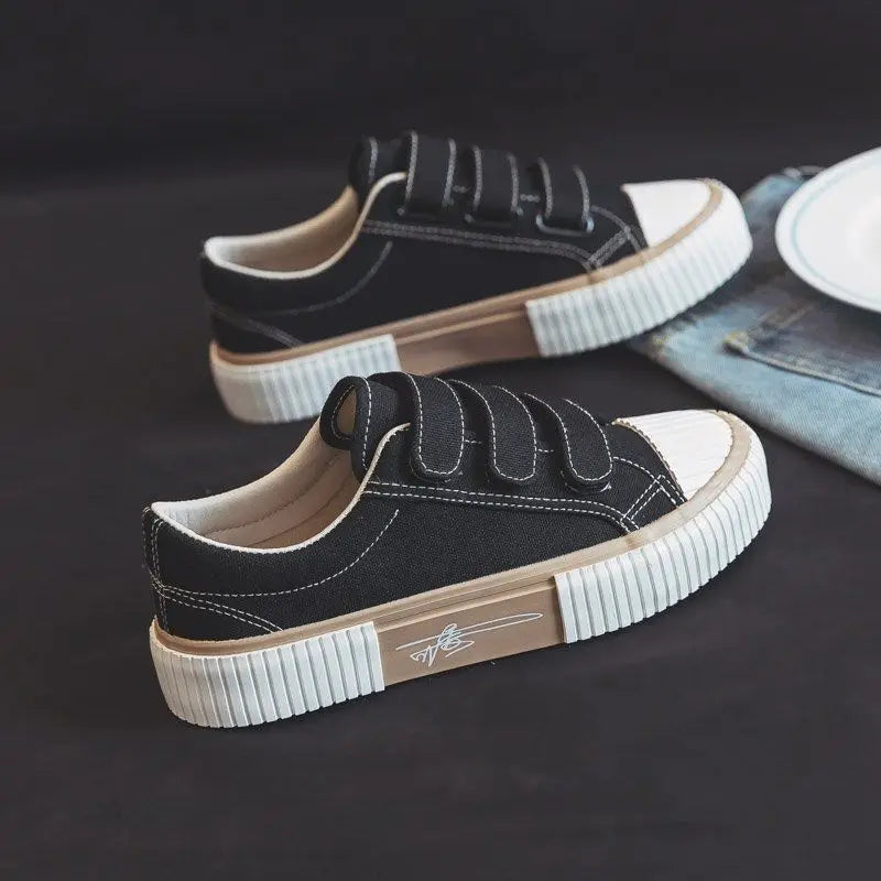 Ladies Shoes Canvas Women Footwear High On Platform Low Black Stylish Offer Price 39 Sale Quality New In Light With 2025 A