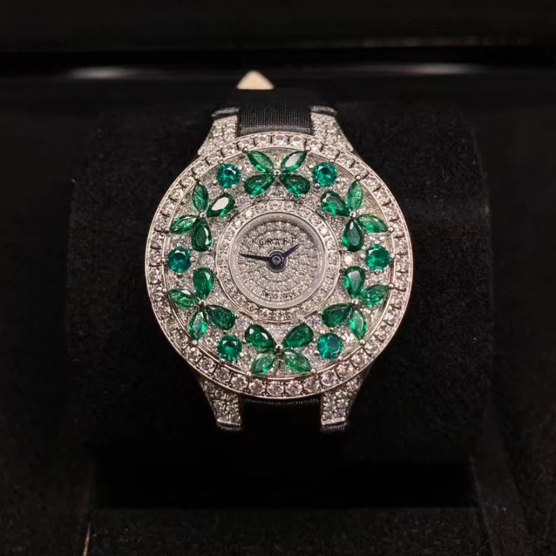 Luxury Colorful Women's Watch Quality Jewel Wristwatch Bracelet Elegant Timepiece for Ladies Luxury Brands Quartz Watches clock