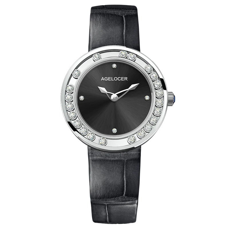 AGELOCER Original Baikal Watch Diamond Women's Quartz Luxury Gold Watch Diamond Watch Birthday Gift for Women