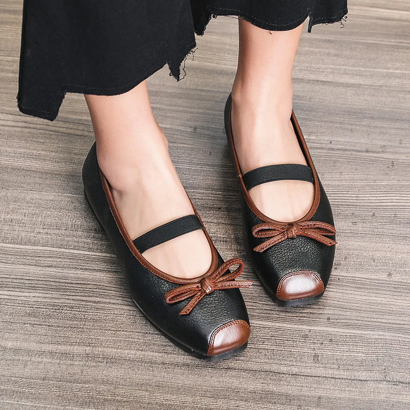 Summer Women's Leather Flat Shoes