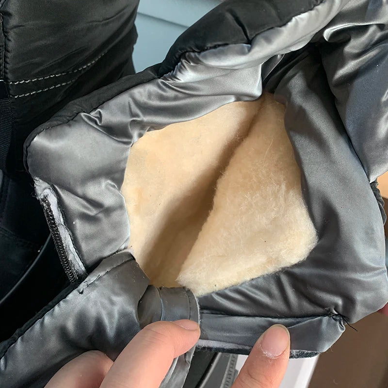 2024 Winter Snow Boots Women Plus Velvet Thickened Cold-resistant Warm Cotton Shoes Waterproof Non-slip Thick Sole