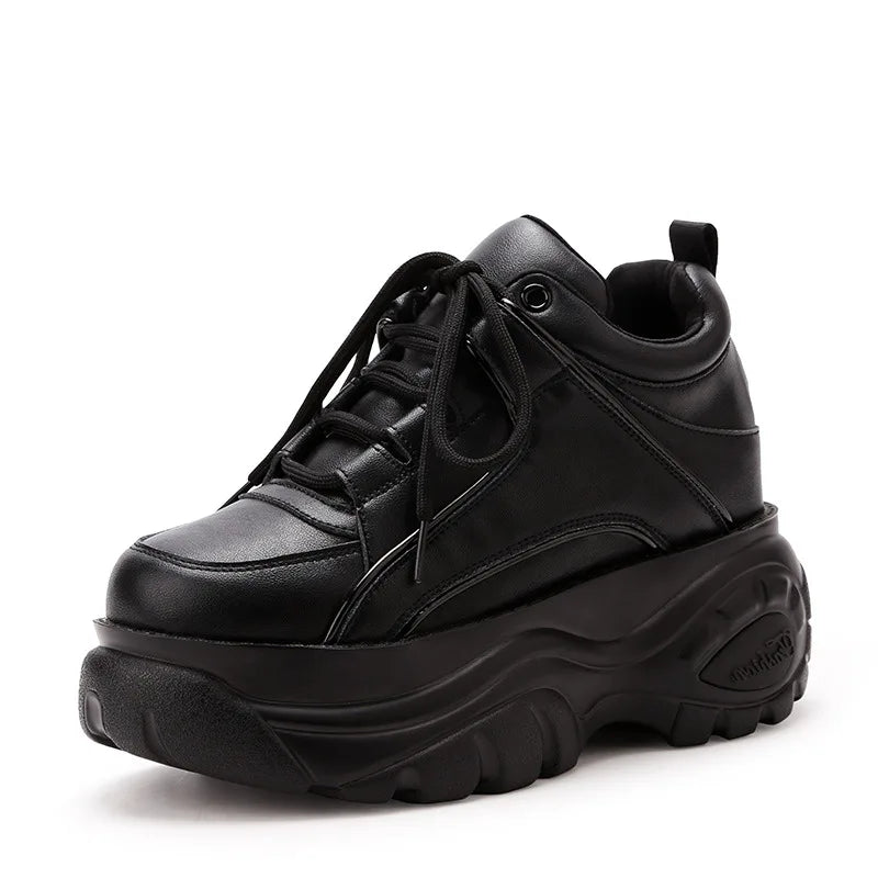 Spring new sports shoes, casual sponge cake shoes, thick soled, low cut, high height inside, celebrity women's shoes