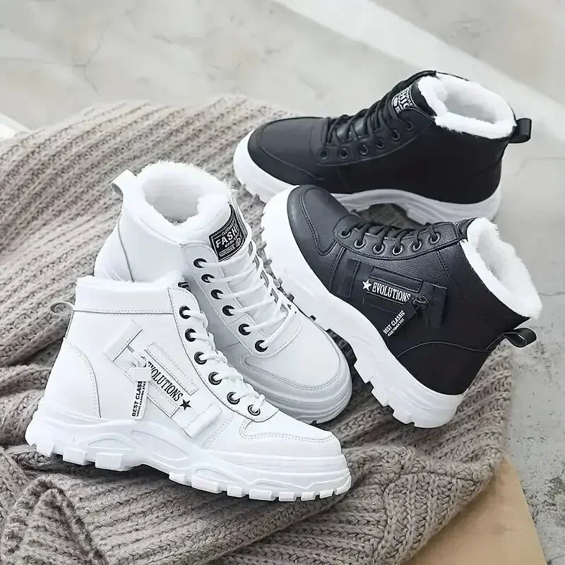 Winter Snow Boots for Women Casual High-top Shoes Warm Womens Sneakers Platform Ankle Boots Plus Size 45 Zapatillas De Mujer New