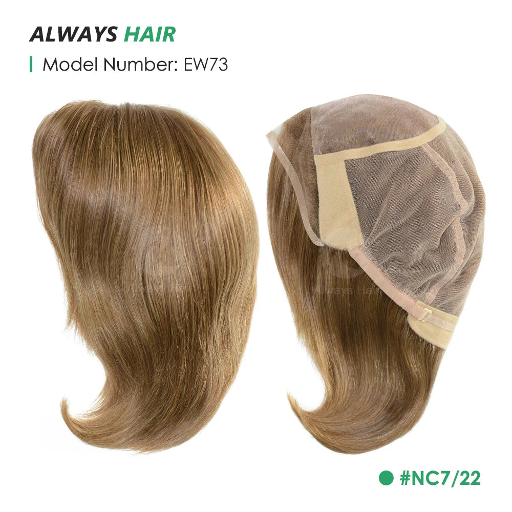 EW73- 6" European Virgin Hair Wig Natural French Lace Front Short Human Hair Women's Wigs