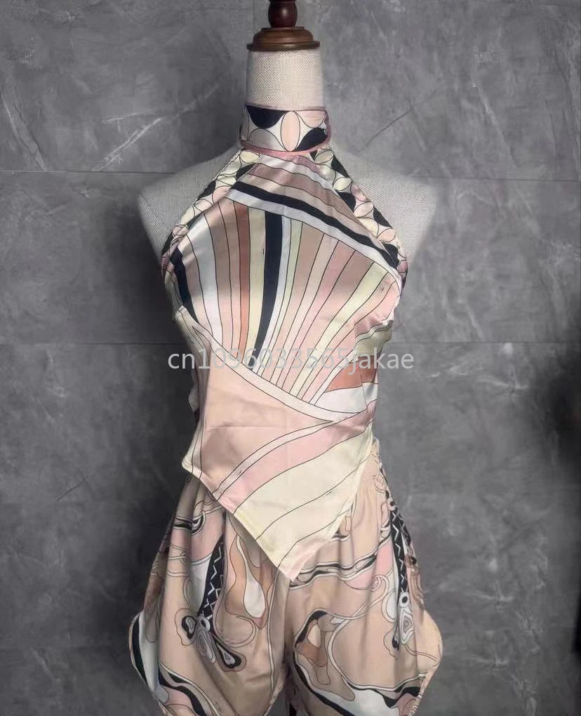 luxury design women's bikini sets designer brand lady sexy bellyband shorts sets