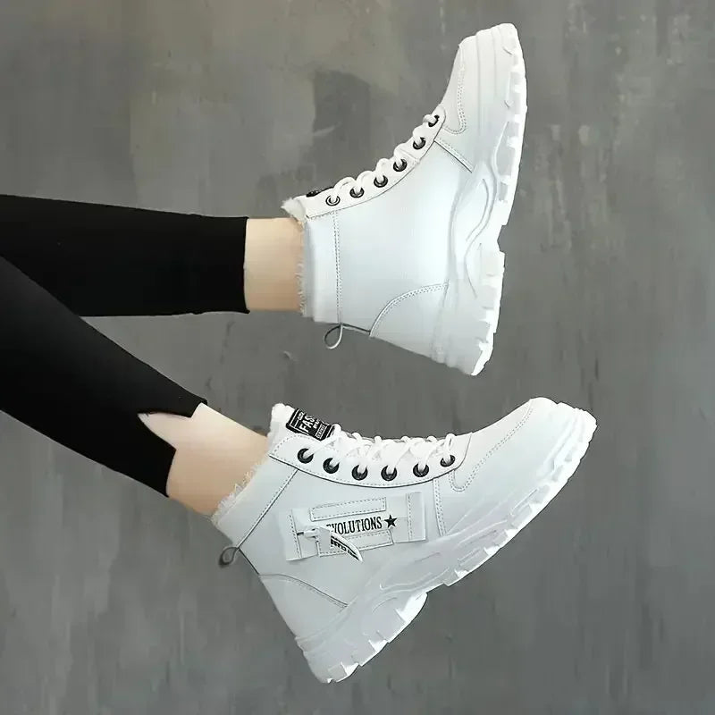 Winter Snow Boots for Women Casual High-top Shoes Warm Womens Sneakers Platform Ankle Boots Plus Size 45 Zapatillas De Mujer New