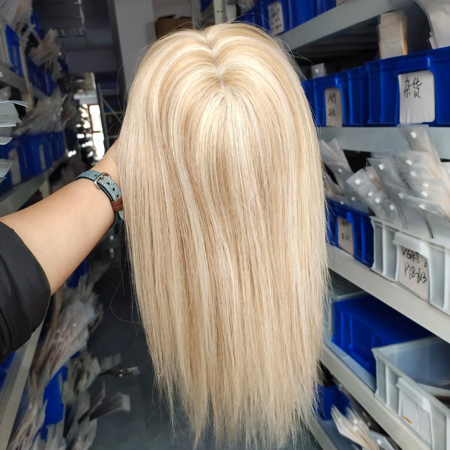 Moresoo Virgin Hair Topper Human Hair 12 Months Virgin Hair Piece High Quality Brazilian Hair 6*7Inch Base for Women Hair Piece