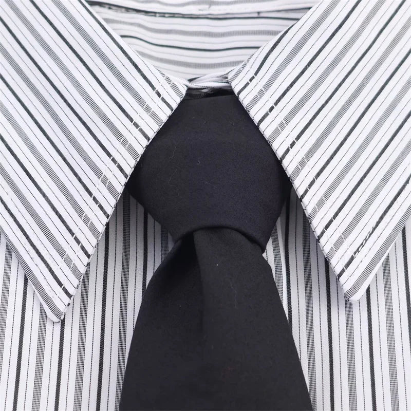 Ladies' shirt  new style  loose plus size  wearing tie  silk striped shirt  women's casual comfortable top