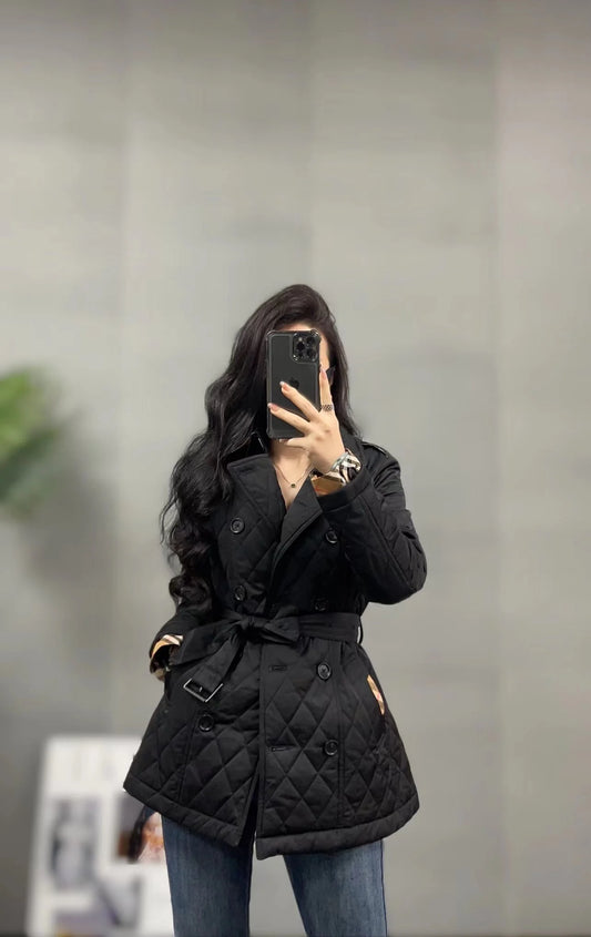 Luxury Quality Three Solid Color Cotton Long Sleeves Winter Coats Jacket For Women