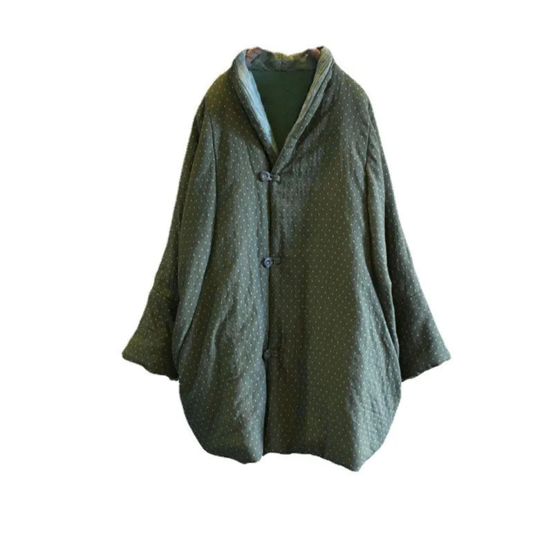 Johnature 2025 Winter Woman New Original Washing Single Breasted Cotton Clothing Long Sleeves Vintage Casual Cotton Clothing