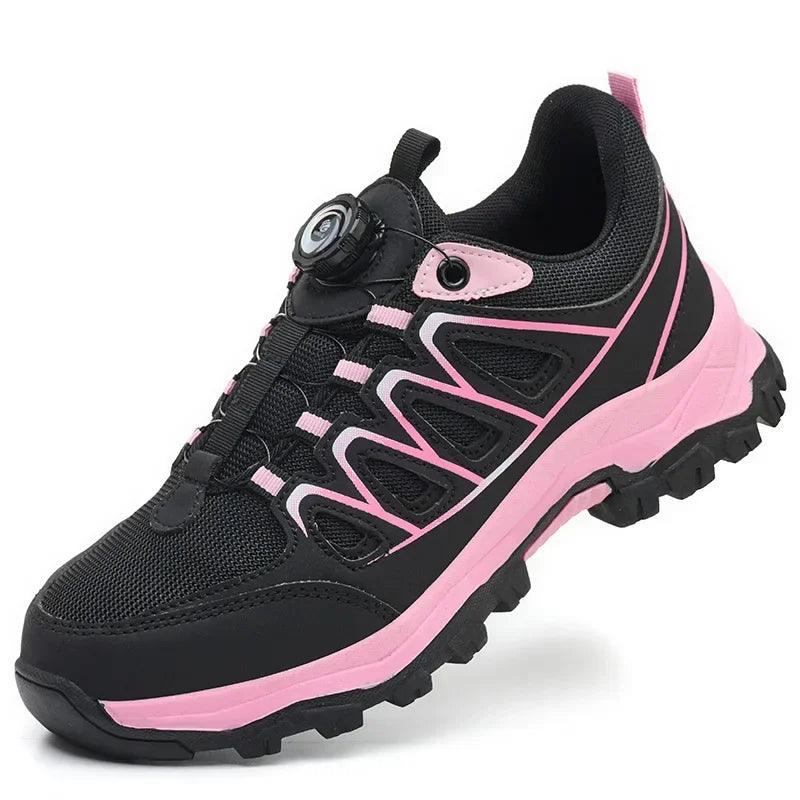 industrial safety tennis shoes for women lightweight work safety shoes steel toe work boots for women anti Puncture sneakers