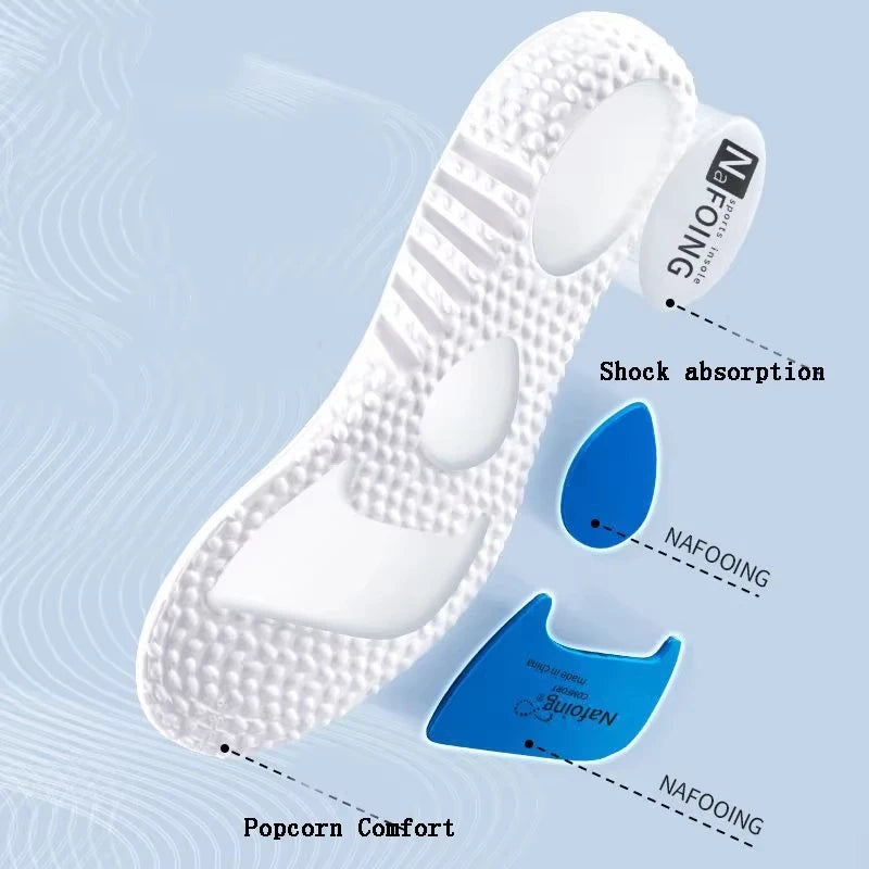 Soft-soled Sports Insoles Sport Shock Absorption Breathable Running Shoes Pad For Men Women Arch Support Anti-fatigue Insole