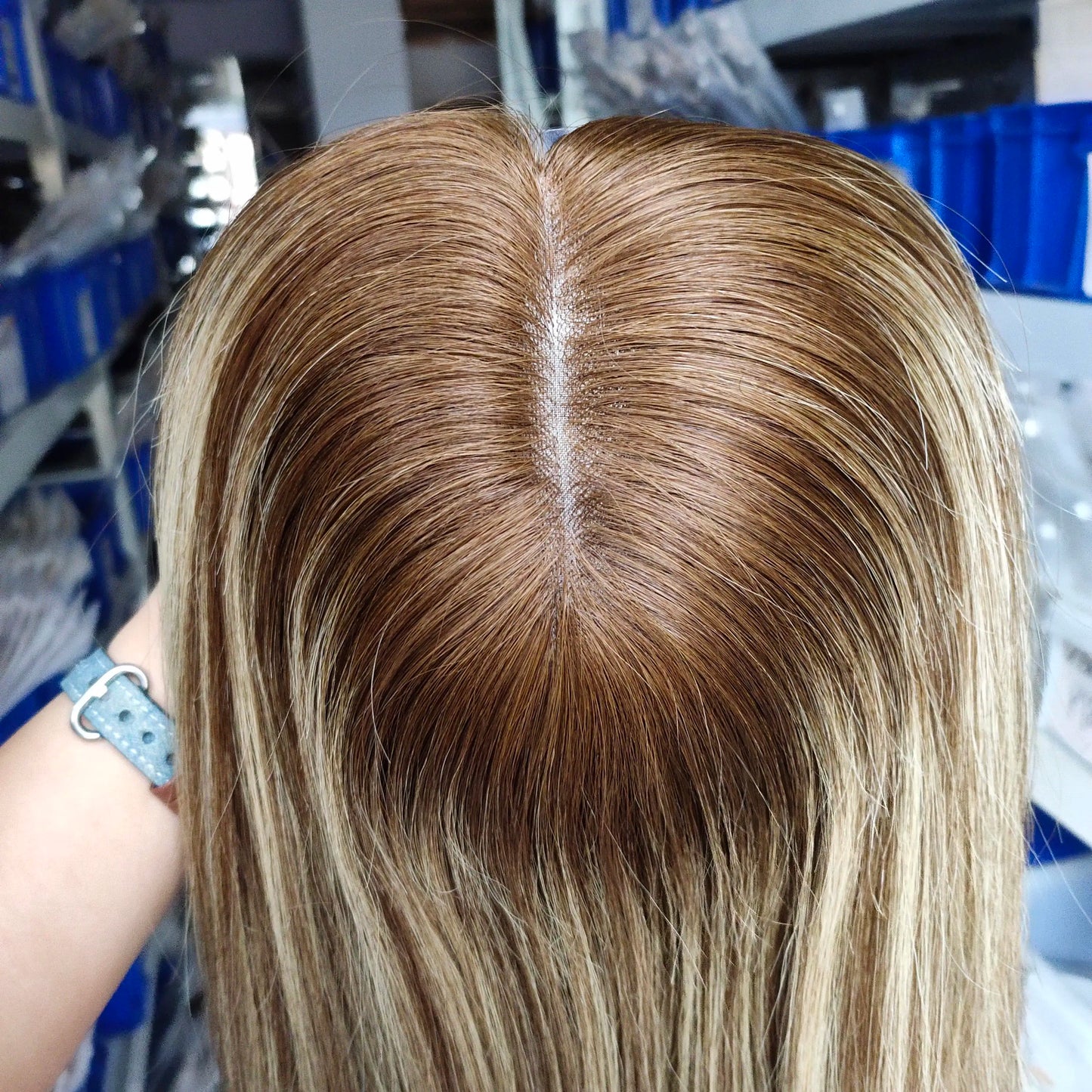 Moresoo Virgin Hair Topper Human Hair 12 Months Virgin Hair Piece High Quality Brazilian Hair 6*7Inch Base for Women Hair Piece