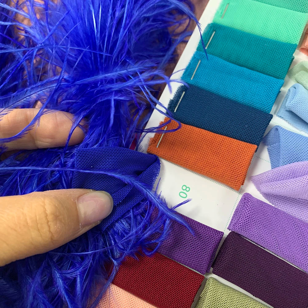 Jxwatcher Women's Sexy Mesh Feather Tops Spring Summer Ladies Vintage Celebrity Real Ostrich Feather Coat Fashion Party Wear New