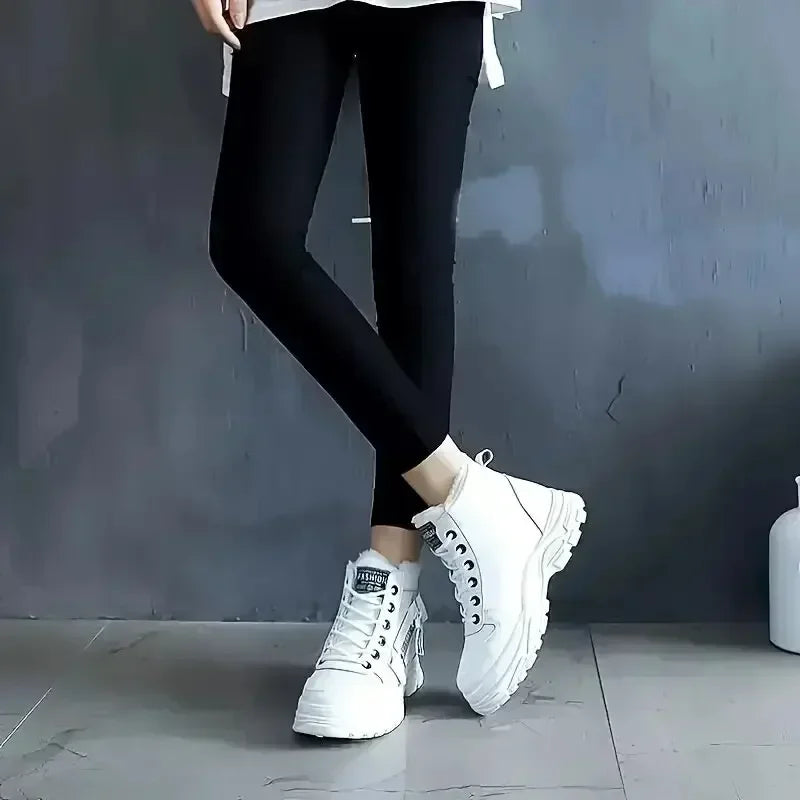 Winter Snow Boots for Women Casual High-top Shoes Warm Womens Sneakers Platform Ankle Boots Plus Size 45 Zapatillas De Mujer New