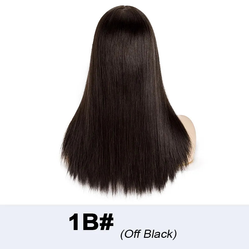Long Hair Toppers For Women Lace Pu Bleach Knots Hair Topper Human Hair Women's Wigs Natural Hair Straight Hair Woman Wigs 7"x9"