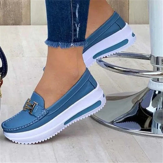 2023 Spring New Platform Comfortable Women Sneakers Fashion Thick Bottem Casual Shoes Women Increase Vulcanize Shoes Plus Size