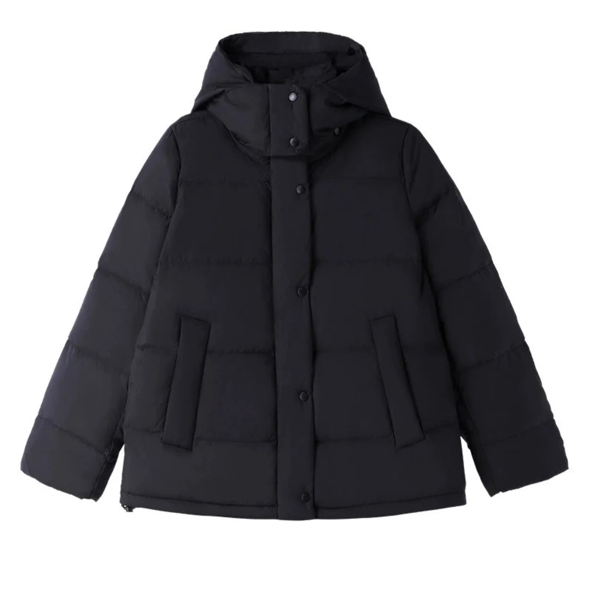 LU 2025 New Thick Winter Grey Goose Down Solid Color Leisure Coat L06