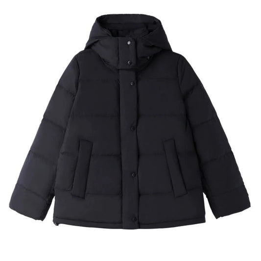 LU 2025 New Thick Winter Grey Goose Down Solid Color Leisure Coat L06