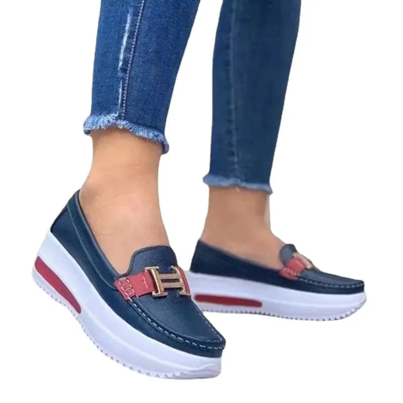 2023 Spring New Platform Comfortable Women Sneakers Fashion Thick Bottem Casual Shoes Women Increase Vulcanize Shoes Plus Size