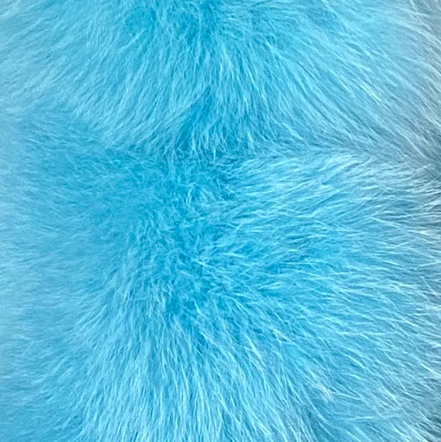 YOLOAgain Women Solid Natural Fox Fur Sexy Bikini Set Bra Detachable