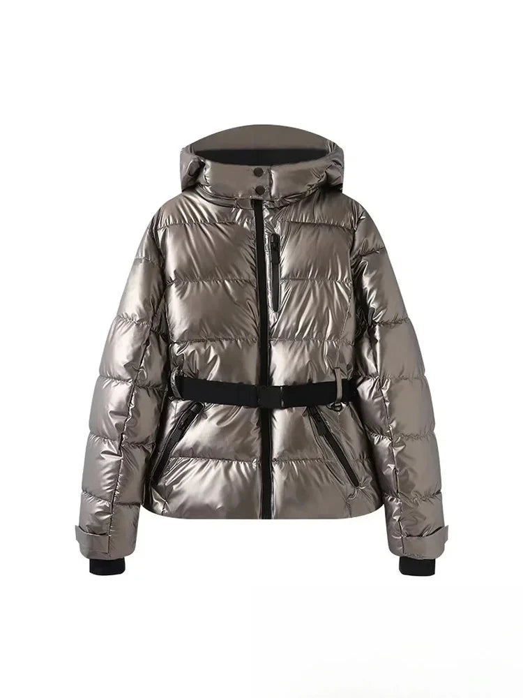 KONDALA Vintage Solid Women Oversized Jackets Zipper Sashes Hooded Pockets Thick Coats Fashion 2025 Autumn Winter Holiday Coats