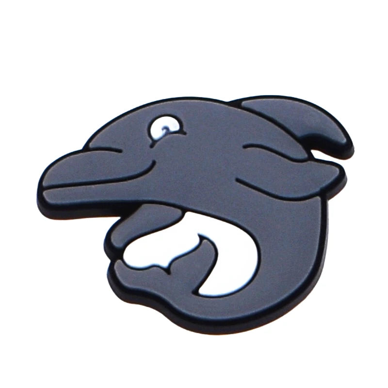 Lovely 1PCS Cartoon Shoe Charms Shark Icon Garden Shoe Accessories For Kids Party Gifts Boys Wristband Animal Button DIY