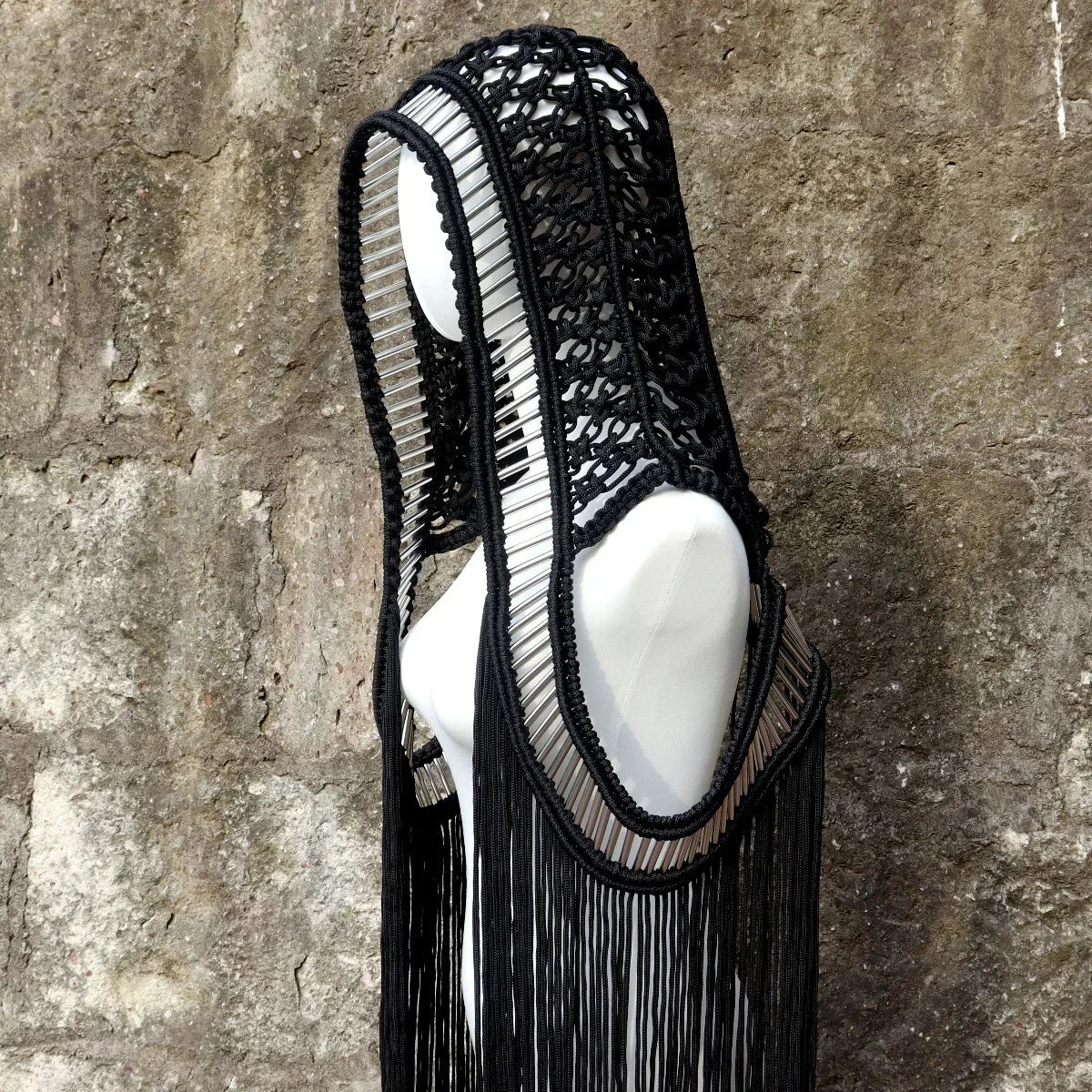 Leosoxs Handmade Crochet Knitted Cover Ups Sleeveless Women Long Cloak 2024 Summer Holiday Beachwear Sexy Solid Tassel Outfits