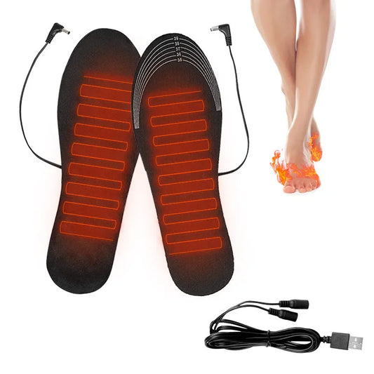 High-quality USB heating insoles Winter warm insole Men Women Electrically heated Shoe Sole Anti-slip Shoe Pads 1Pair