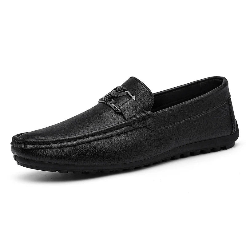 Luxury Brand Comfortable Men Moccasins Soft Male Driving Shoes Fashion Leather Men Casual Shoes Slip on Italian Formal Loafers
