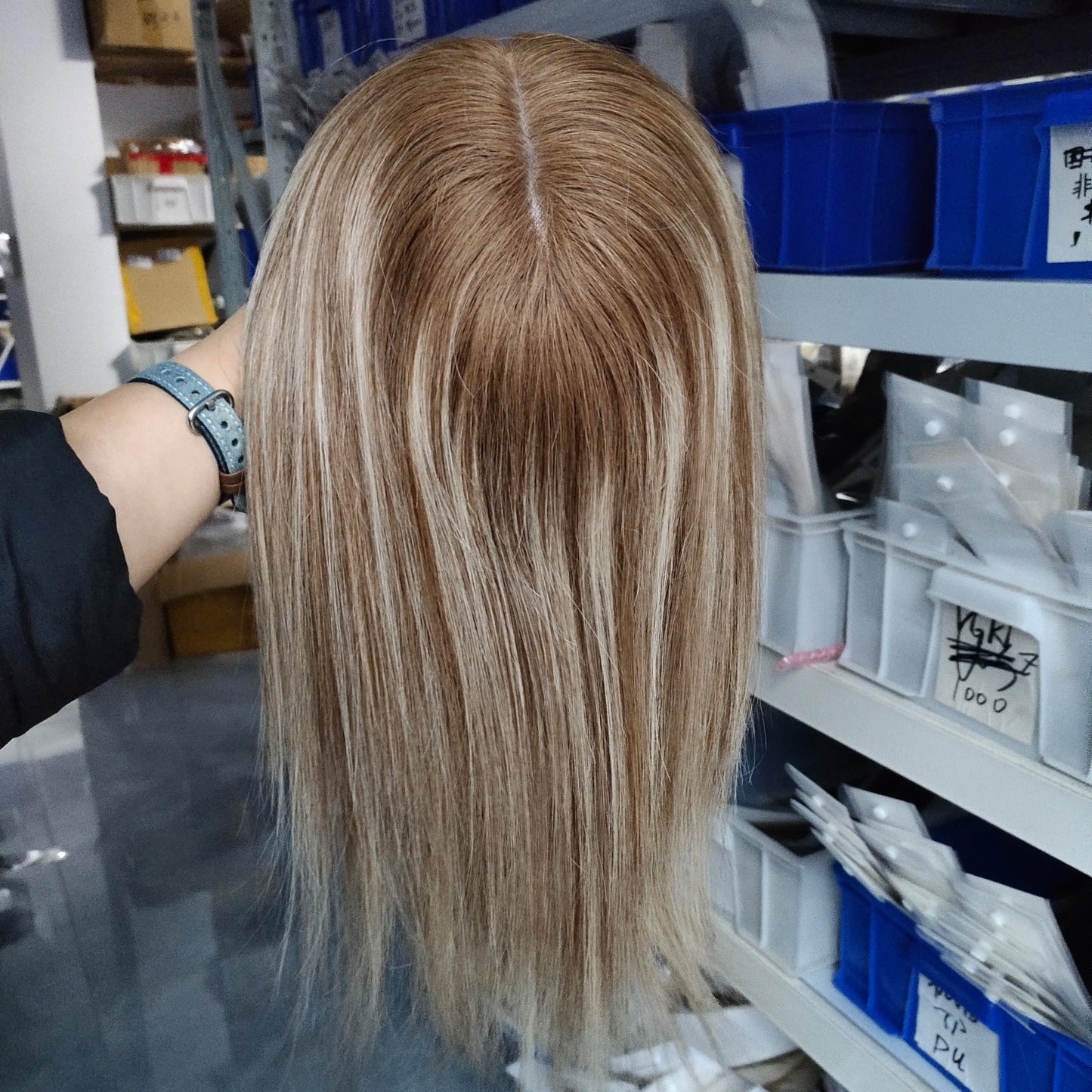 Moresoo Virgin Hair Topper Human Hair 12 Months Virgin Hair Piece High Quality Brazilian Hair 6*7Inch Base for Women Hair Piece