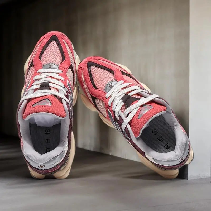 2025 Spring Clunky Sneaker Dad Shoes Lace up  Couple Running Shoes Mesh Breathable Casual Anti slip Sports Shoes Soft sole shoes