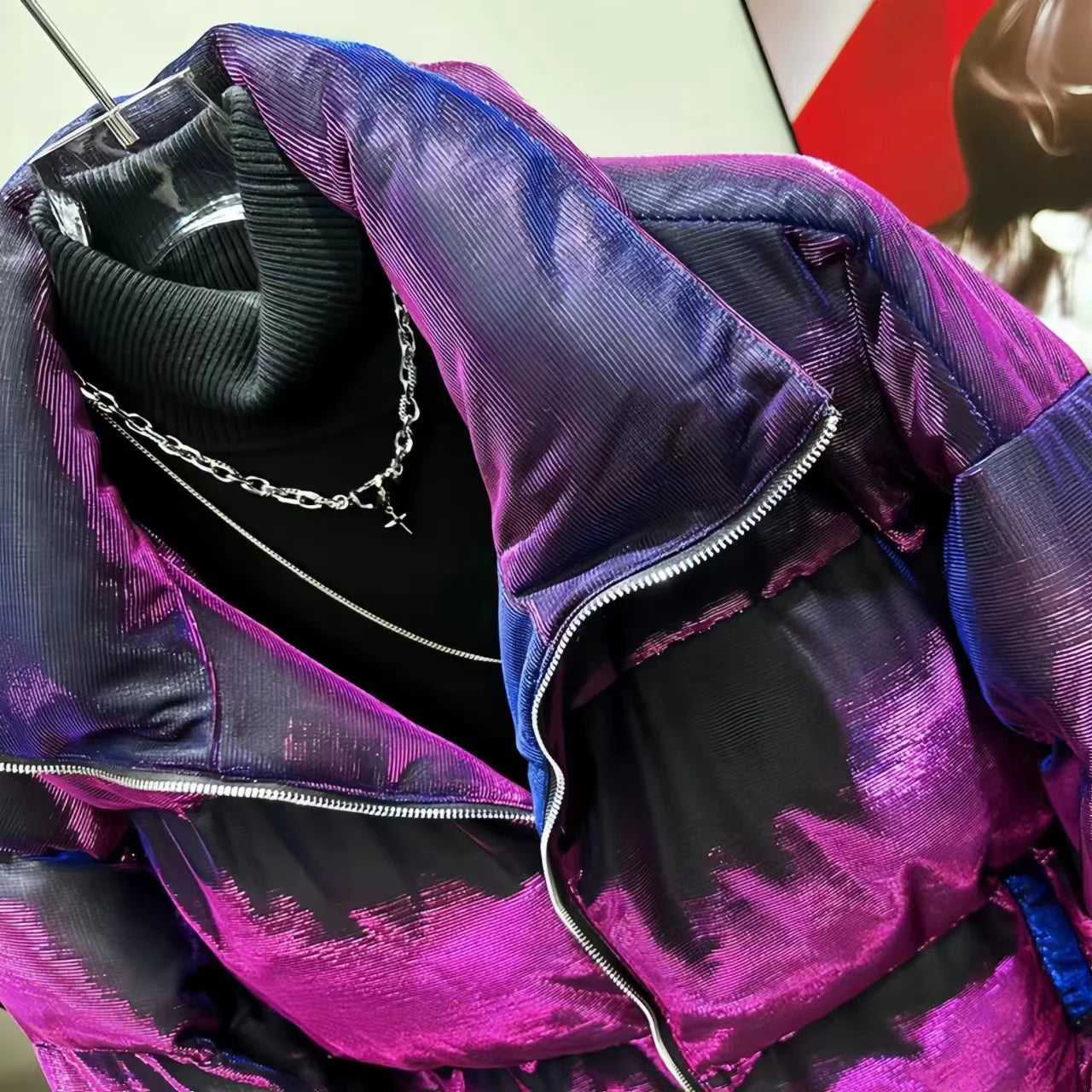 Short Thick Loose Cotton Jacket for Men and Women, Warm Female Clothing,England Style,Turn-down Collar,Zipper,New, Winter