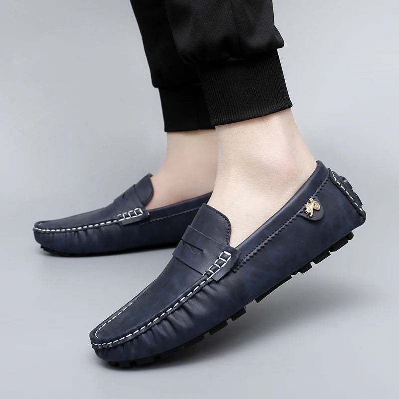 2024 New Arrival Driving Casual Shoes Luxury Men Loafers Soft Moccasins Autumn Winter Shoes Man High Quality Mens Business Shoes