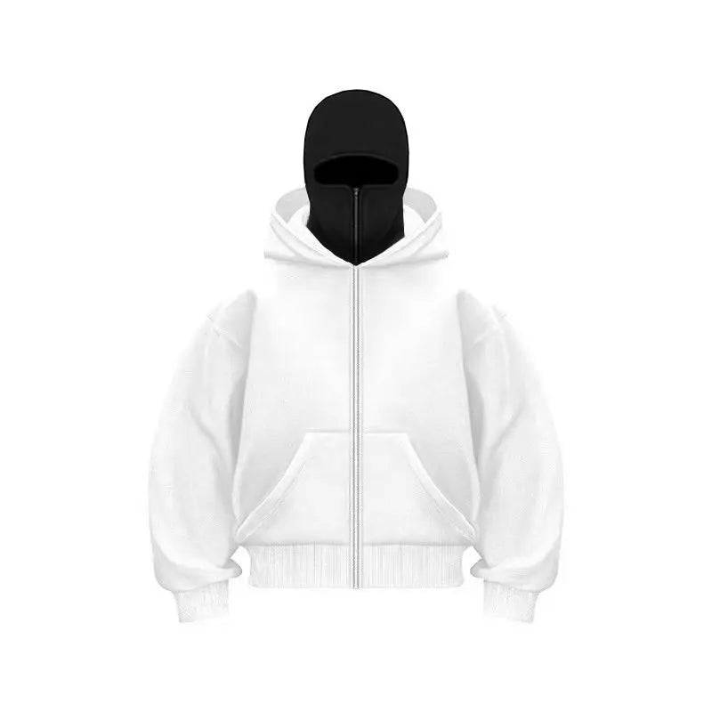 2025new  Autumn/Winter Women's Balaclava Y2K Gothic Harajuku Winter New Hooded Sportswear Women's Hooded Mask Zipper Sportswear