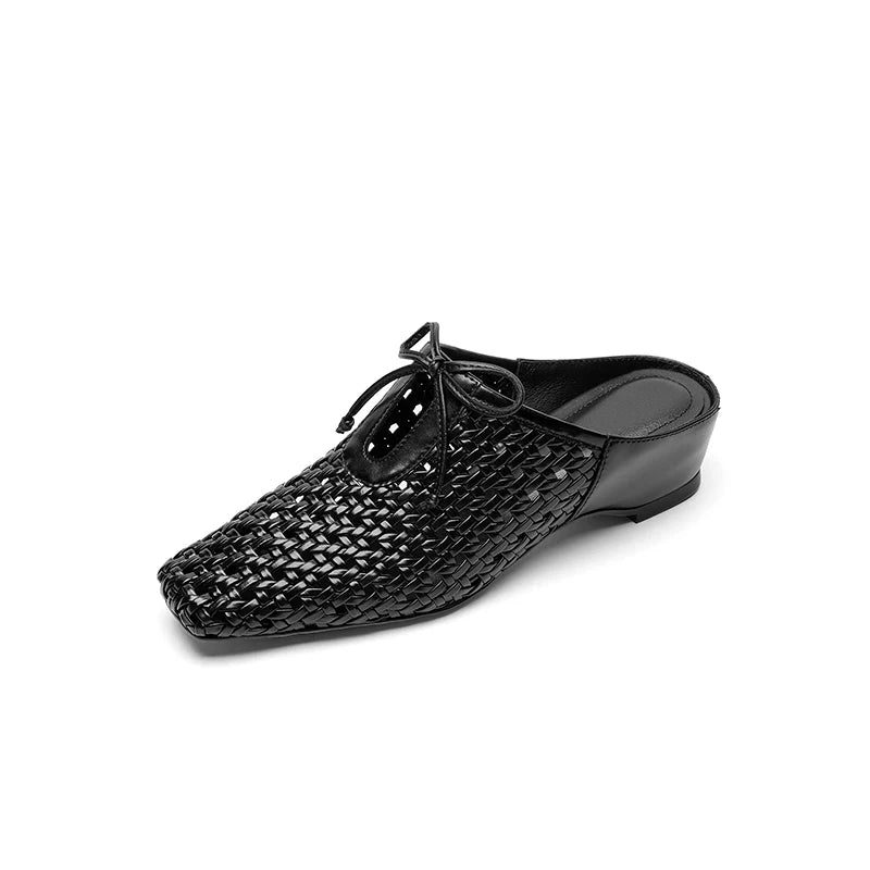 2025 New Summer Casual Shoes for Woman Mid Heel Soft Bottom Casual Shoes Breathable Mesh Shoes Woman Fashion Mueller Slippers