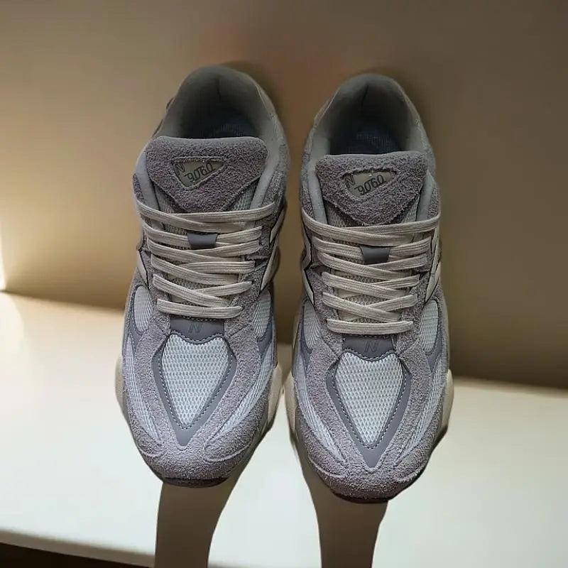 2025 Spring Clunky Sneaker Dad Shoes Lace up  Couple Running Shoes Mesh Breathable Casual Anti slip Sports Shoes Soft sole shoes