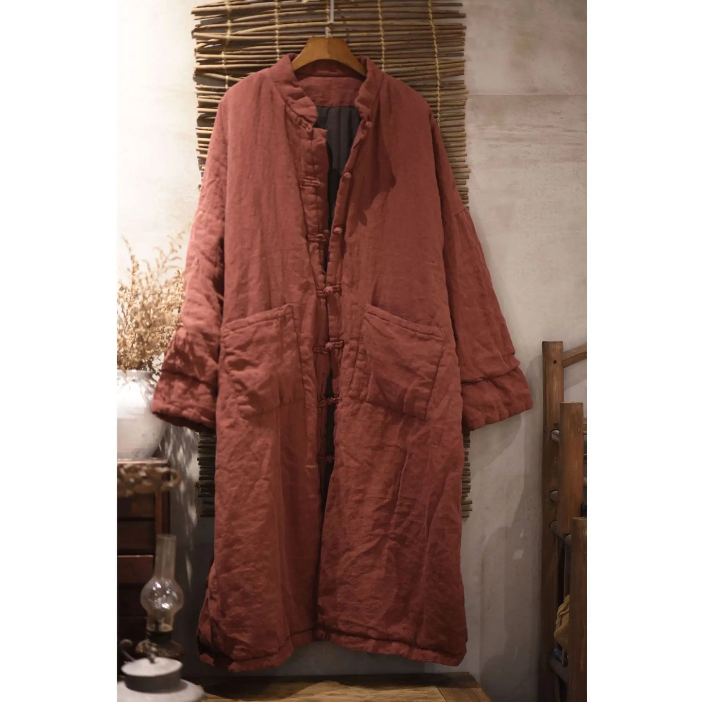 Women Winter Padded Long coat Parkas Ladies Vintage Topcoat Female 2024 Stand Collar Parkas