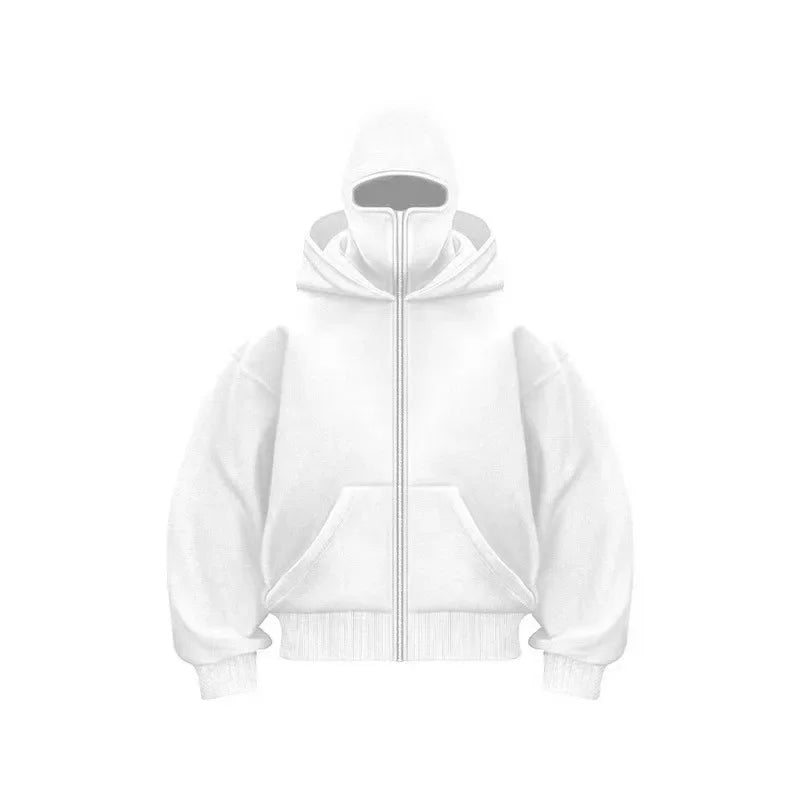 2025new  Autumn/Winter Women's Balaclava Y2K Gothic Harajuku Winter New Hooded Sportswear Women's Hooded Mask Zipper Sportswear