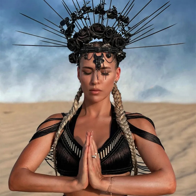 Handmade Knitted Crochet Women Cover Ups Off Shoulder Solid Tassel Crop Top Long Maxi Skirts Set 2024 Summer Beach Bathing Suit