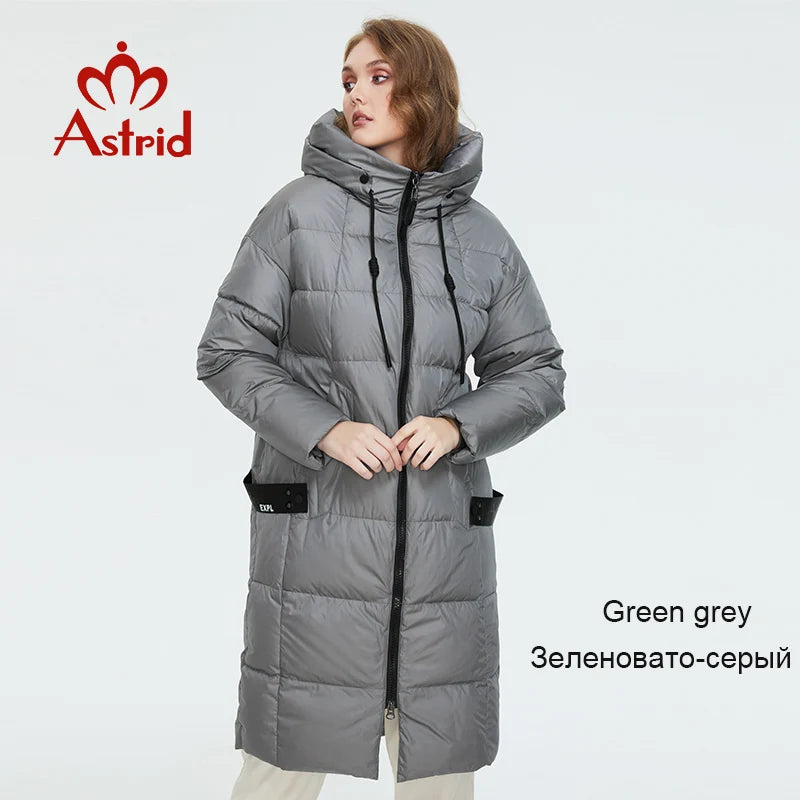 Astrid 2022 Winter new arrival down jacket women loose clothing outerwear quality with a hood fashion style winter coat AR-7038