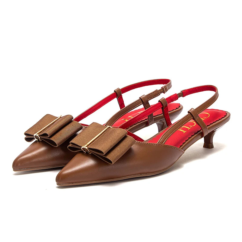 Luxury Brand Women's Shoes Design Slippers Slippers Cat Heel 2025 Summer New Products