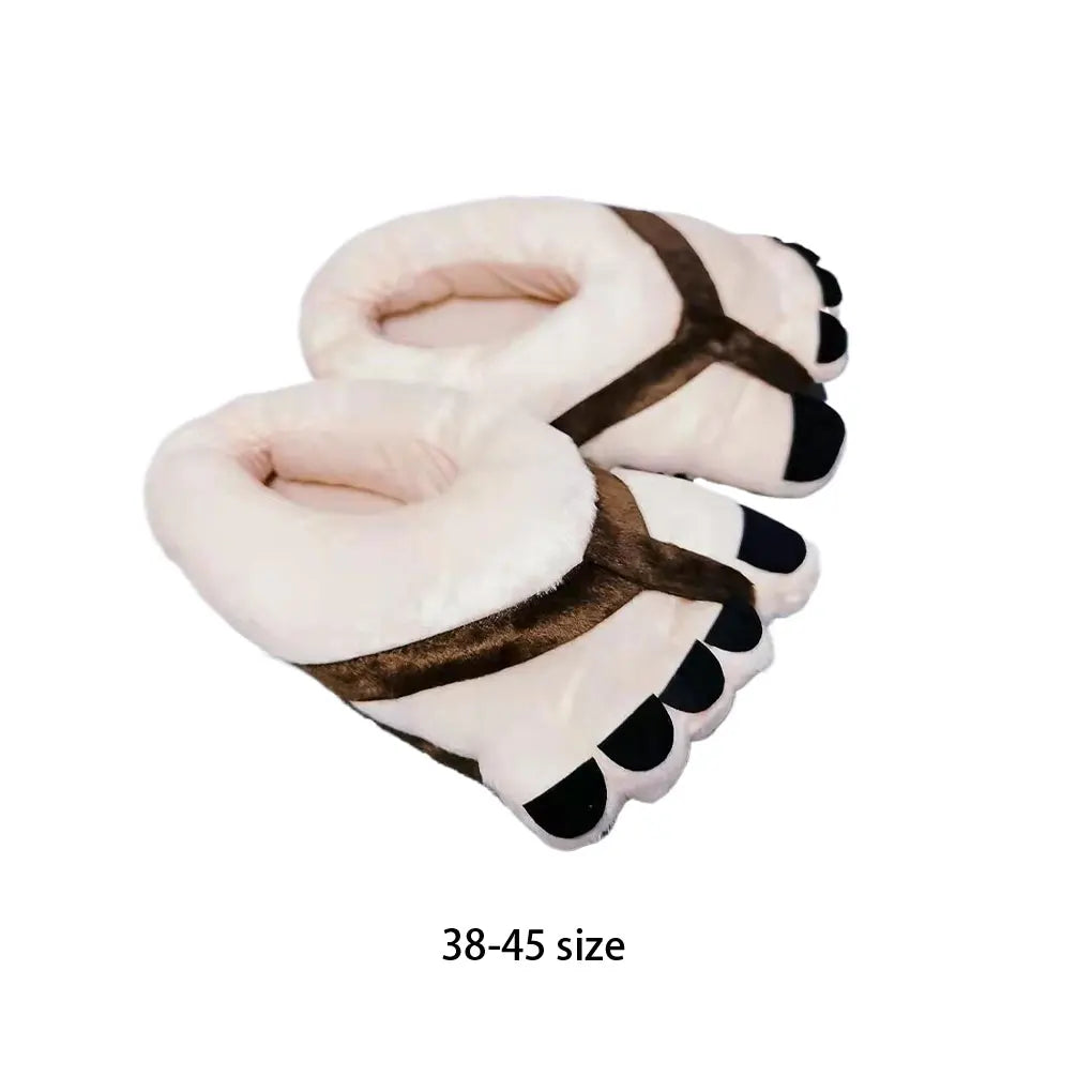 2024 New Household Warm Shoes Thick And Resilient For Ultimate Warmth Funny Winter Warm Slippers Silent Sole