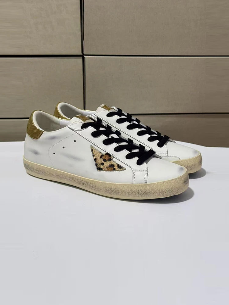 Spring Summer Fashion Party Casual Low-top Shiny Shoelaces Shoes Women's Sequins Round Toe Patchwork Flat Bottom Sports Shoes