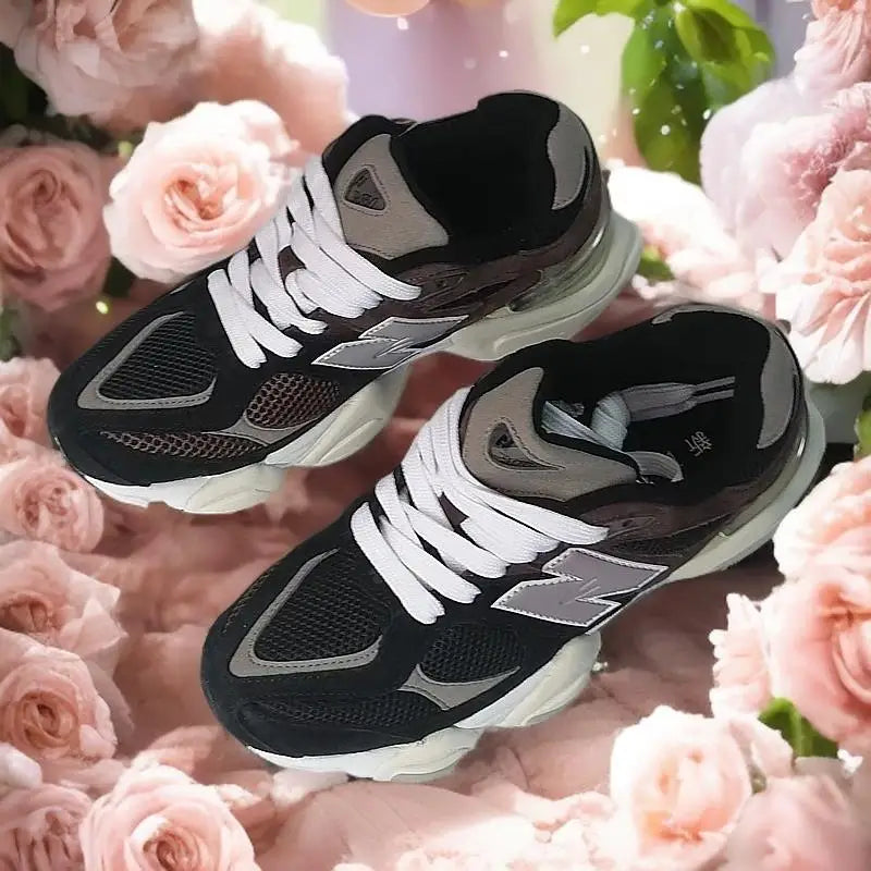 2025 Spring Clunky Sneaker Dad Shoes Lace up  Couple Running Shoes Mesh Breathable Casual Anti slip Sports Shoes Soft sole shoes