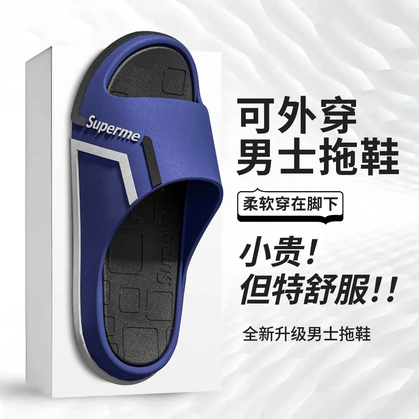 Feslishoet Women Letter Slippers Beach Slides Solid Color Mens Thick Sole Indoor Bathroom Anti Slip Shoes Summer Couple Sandals