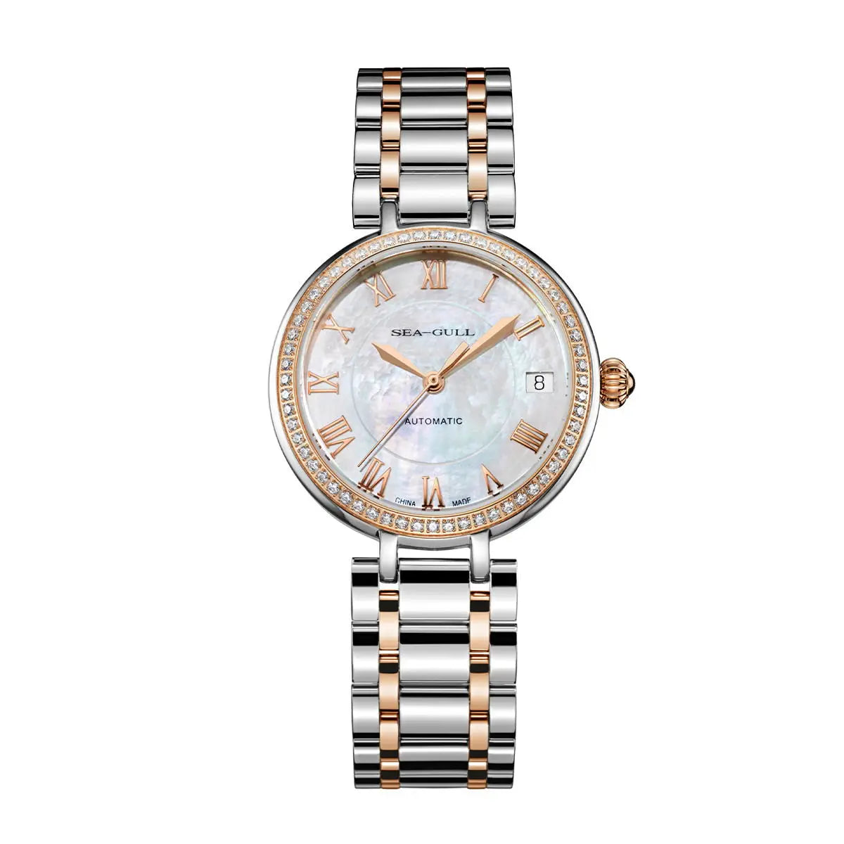 2023 Seagull Ladies Watch Automatic Mechanical Wristwatch Ultra-Thin Casual Simple Roman Holiday Sapphire Women Watch 816.417L