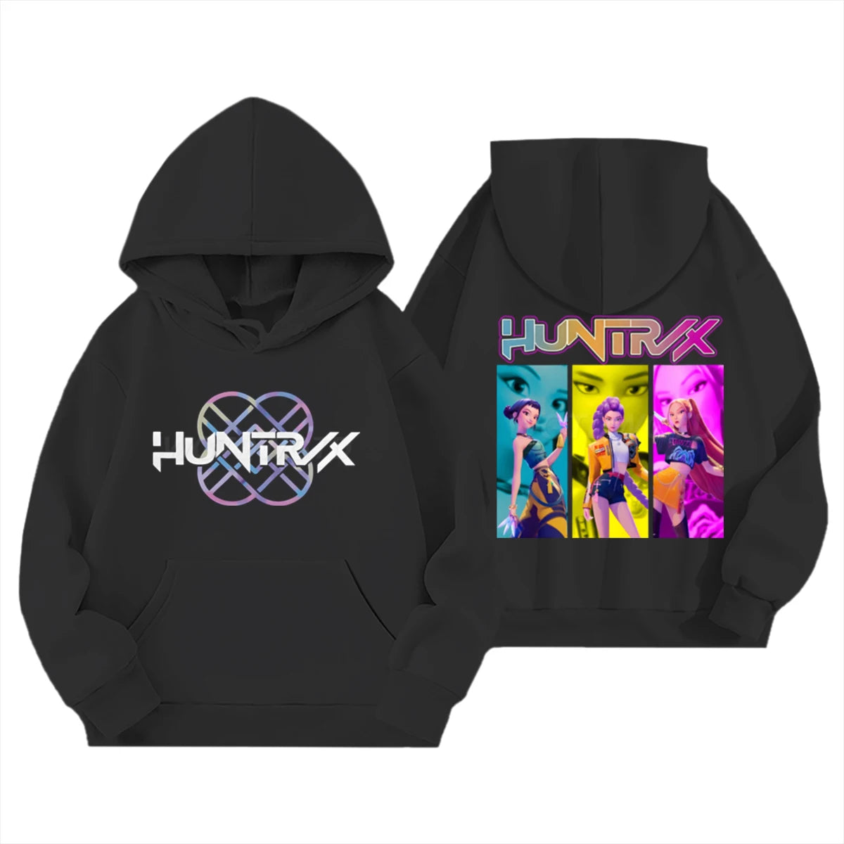 Kpop Demon Hunters Hoodies for Women Men K-pop Cartoon Printed Sweatshirt Fashion Streetwear 2025 New Movie Fashion Casual Tops