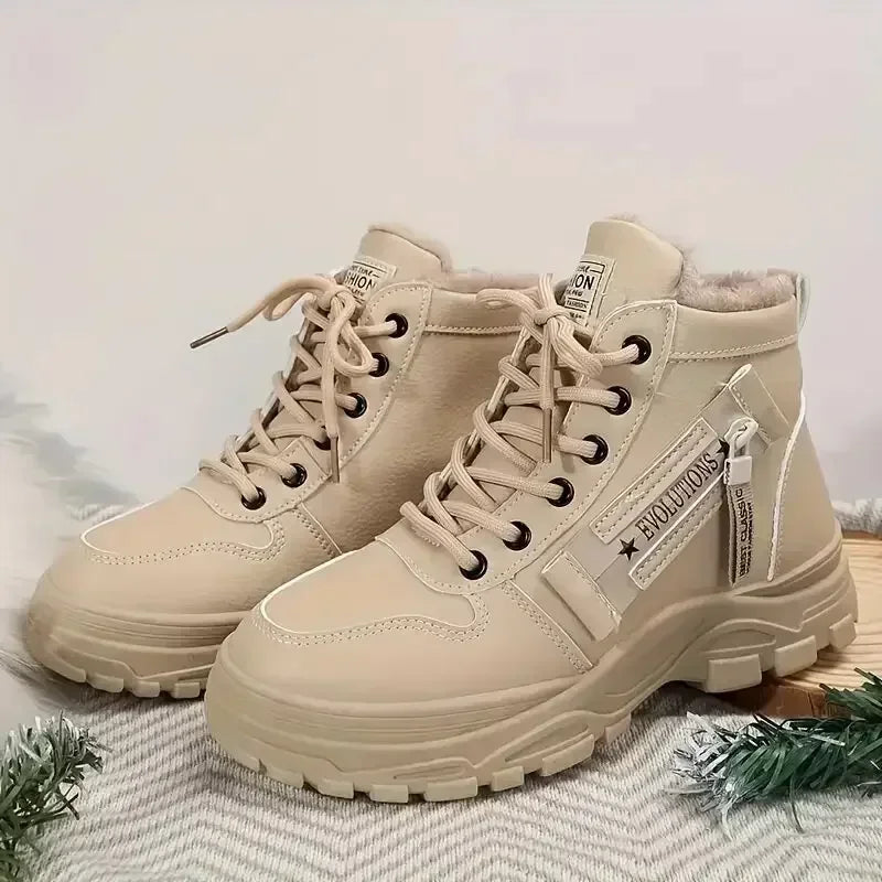 Winter Snow Boots for Women Casual High-top Shoes Warm Womens Sneakers Platform Ankle Boots Plus Size 45 Zapatillas De Mujer New
