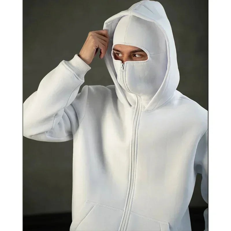 2025new  Autumn/Winter Women's Balaclava Y2K Gothic Harajuku Winter New Hooded Sportswear Women's Hooded Mask Zipper Sportswear